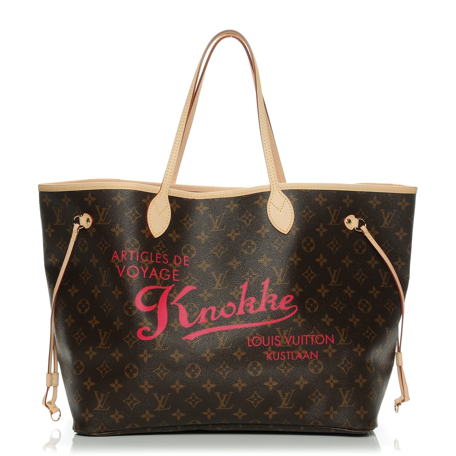 Louis Vuitton Monogram Knokke Neverfull GM Fuchsia 1 of 6
