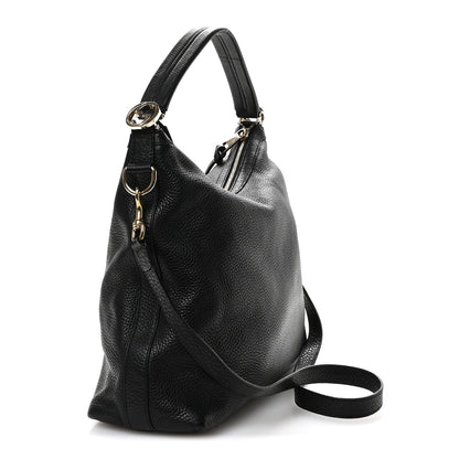 Gucci Pebbled Calfskin Small Miss GG Hobo Black 3 of 11