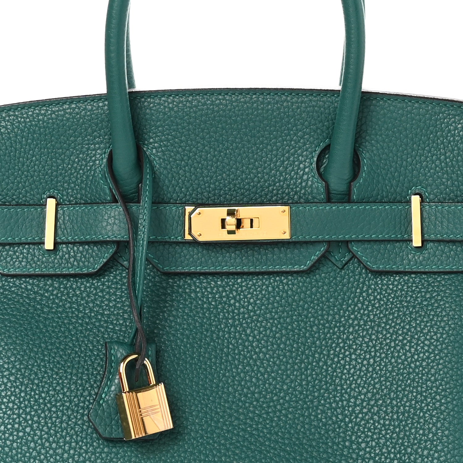 Hermes Taurillon Clemence Birkin 30 Malachite 8 of 12