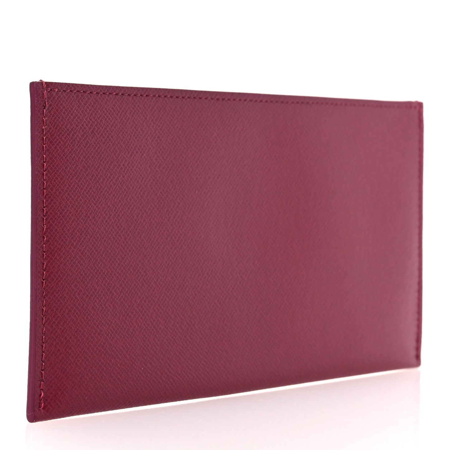 Calfskin Felicie Card Holder Insert Fuchsia