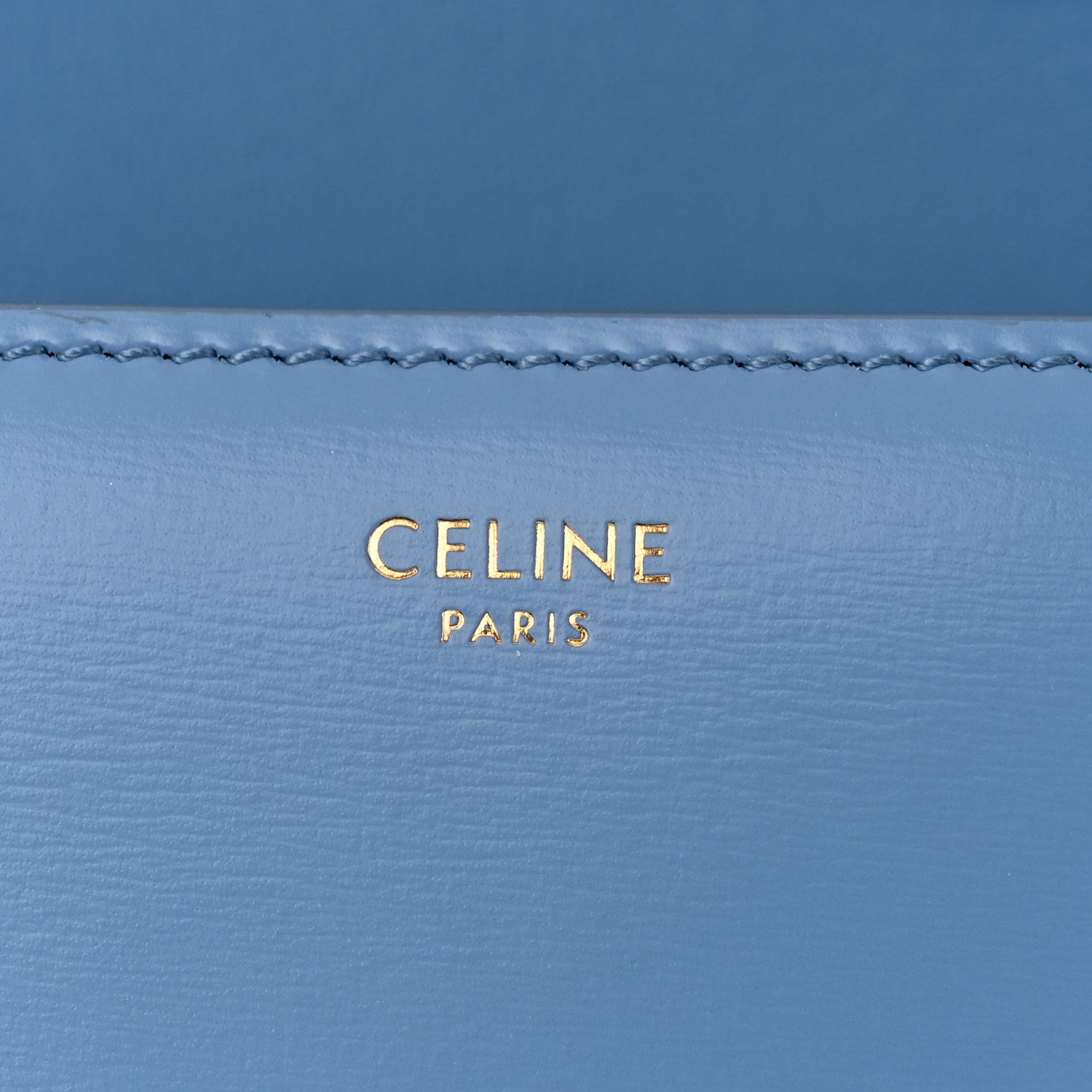 Celine Shiny Calfskin Teen Triomphe Azure 6 of 11