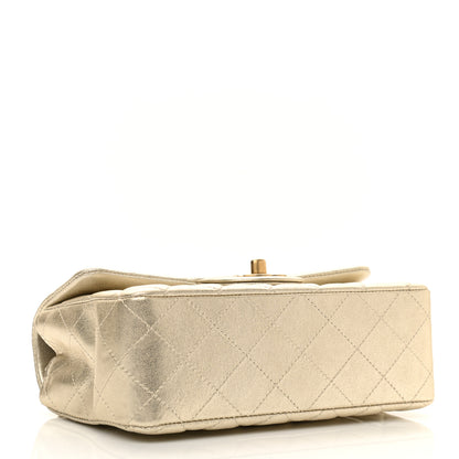 Chanel Metallic Lambskin Quilted Mini Rectangular Flap Gold 4 of 11