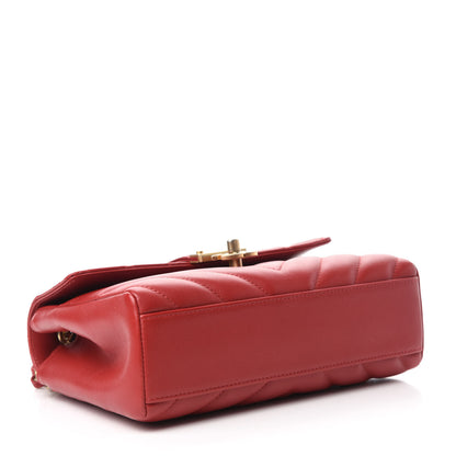 Chanel Calfskin Quilted Chevron In The City Bag Red 4 of 11