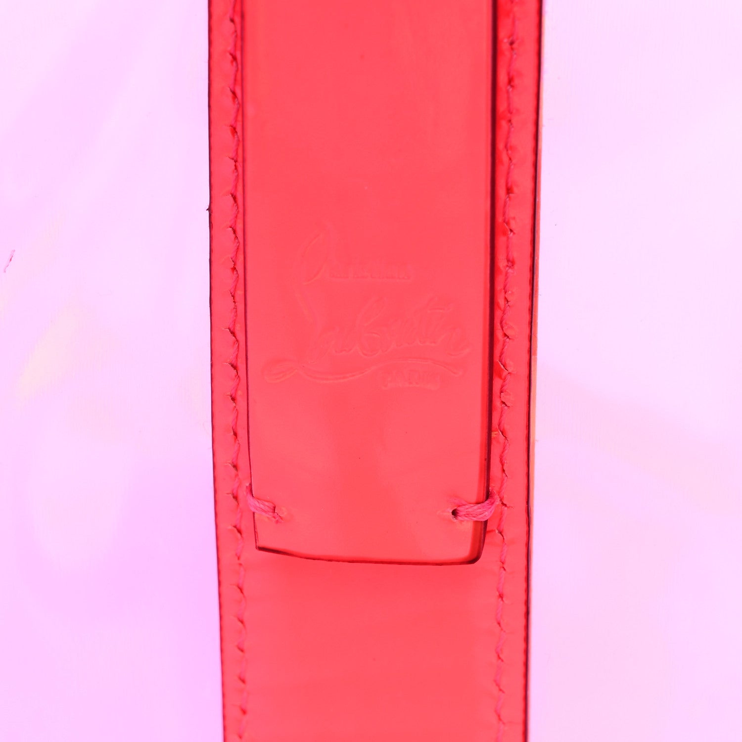 Christian Louboutin PVC Spikes East West Cabata Tote Pink 7 of 11