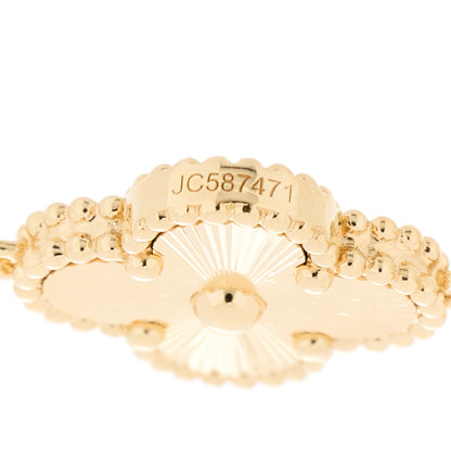 Van Cleef & Arpels 18K Yellow Gold 5 Motifs Guilloche Vintage Alhambra Bracelet 4 of 7