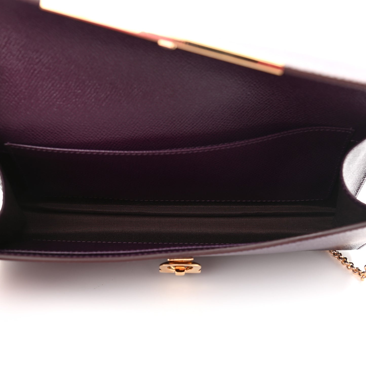 Hammered Calfskin Gancini Icona Mini Bag Blackberry