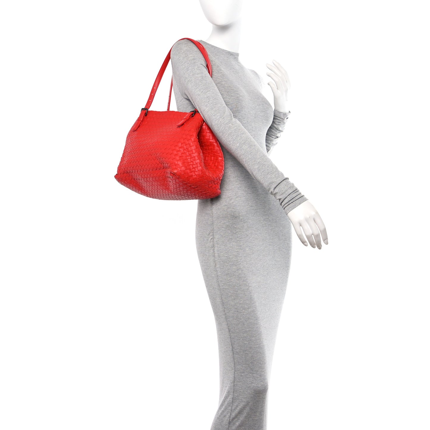 Nappa Intrecciato Medium Cesta Tote Vesuvio