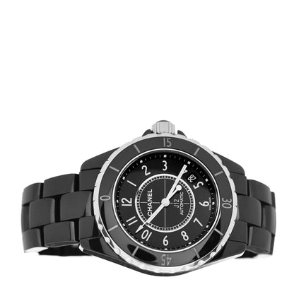 Chanel Stainless Steel Ceramic 38mm J12 Automatic Watch Black 2 of 4