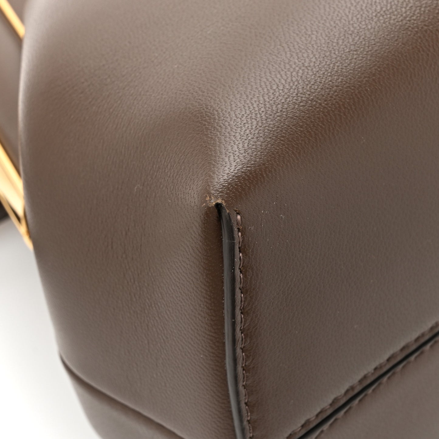 Shiny Nappa Midi Fendi First Dark Coffee