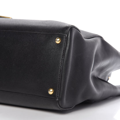 Fendi Vitello Elite Medium 2Jours Tote Black 7 of 11