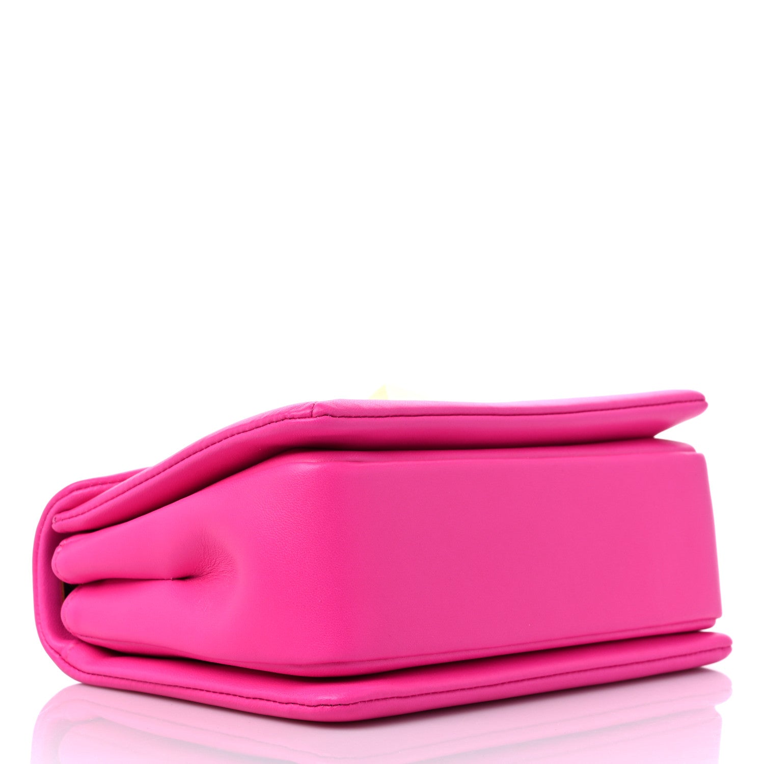 Valentino Garavani Nappa One Stud Chain Clutch Pink PP 4 of 9