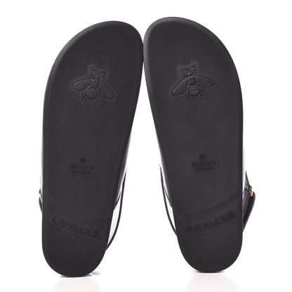Gucci Calfskin Mens Horsebit River Slingback Slippers 9 Cocoa 8 of 9
