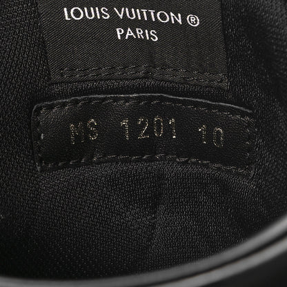 Louis Vuitton Calfskin Monogram Mens Rivoli High Top Sneakers 10 Black 6 of 8