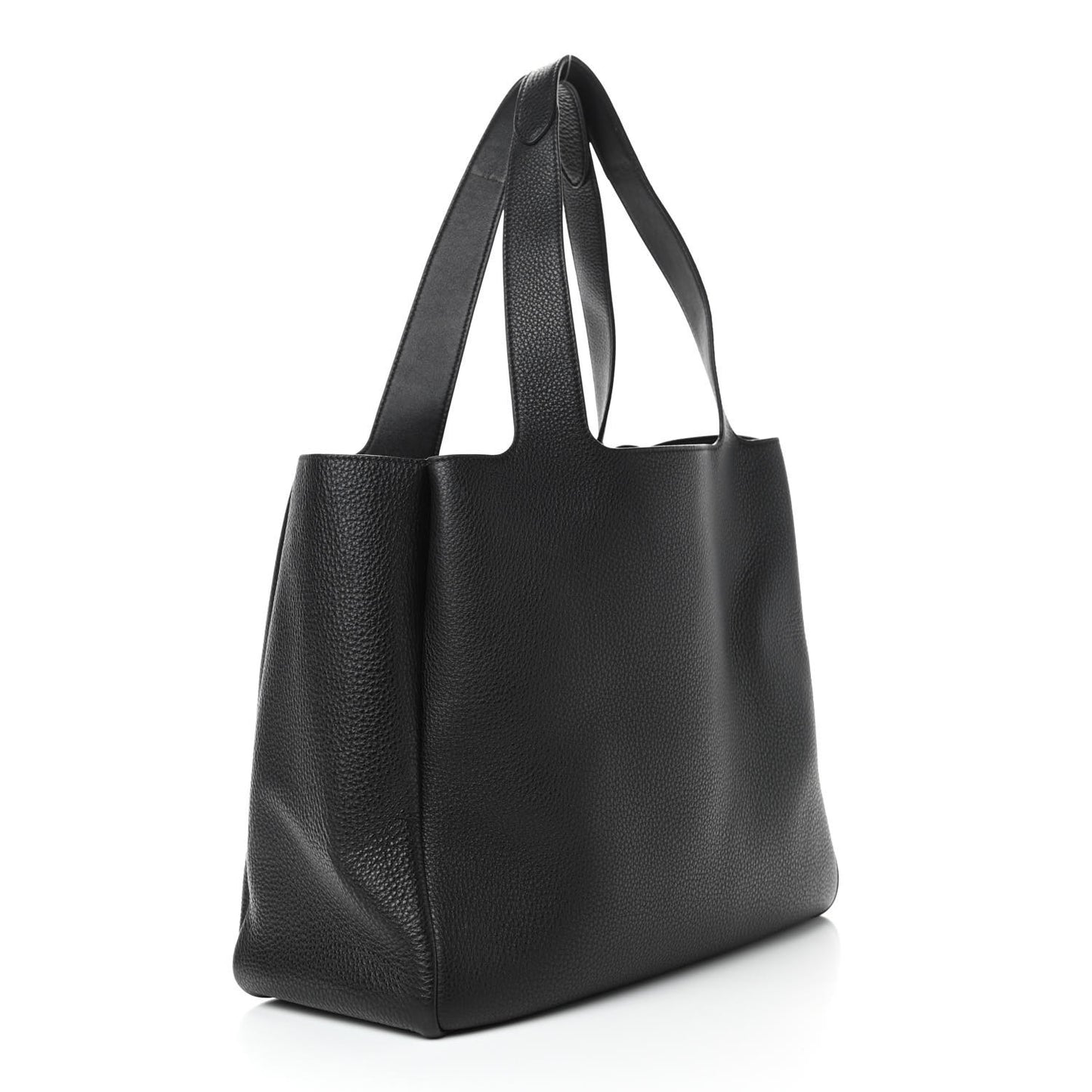 Vitello Daino Soft Large Dynamique Tote Black