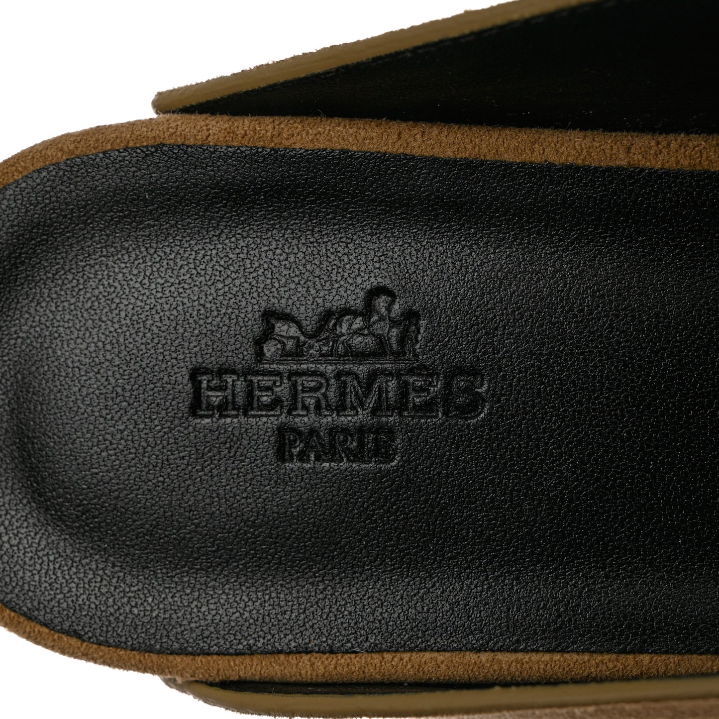 Suede Goatskin Calya Mules 36 Beige Gobi