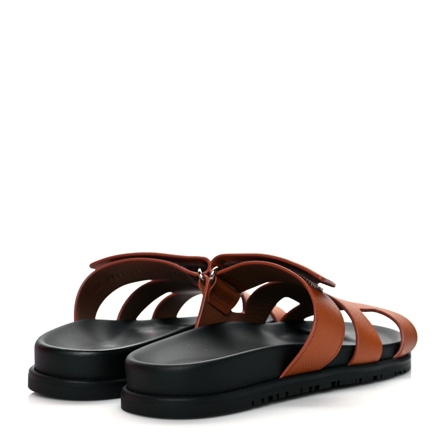 Hermes Epsom Womens Chypre Sandals 38 Natural 4 of 9