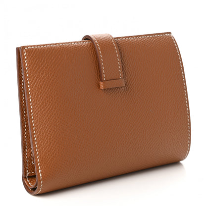 Hermes Epsom Bearn Compact Wallet Gold 3 of 10