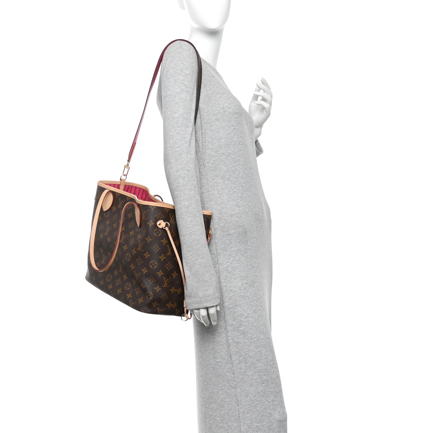 Louis Vuitton Monogram Inside Out Neverfull Bandouliere MM Rose Pondichery 2 of 10