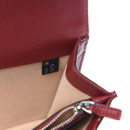 Gucci Tweed GG Monogram Small Dionysus Shoulder Bag Black White Romantic Cherry 8 of 12