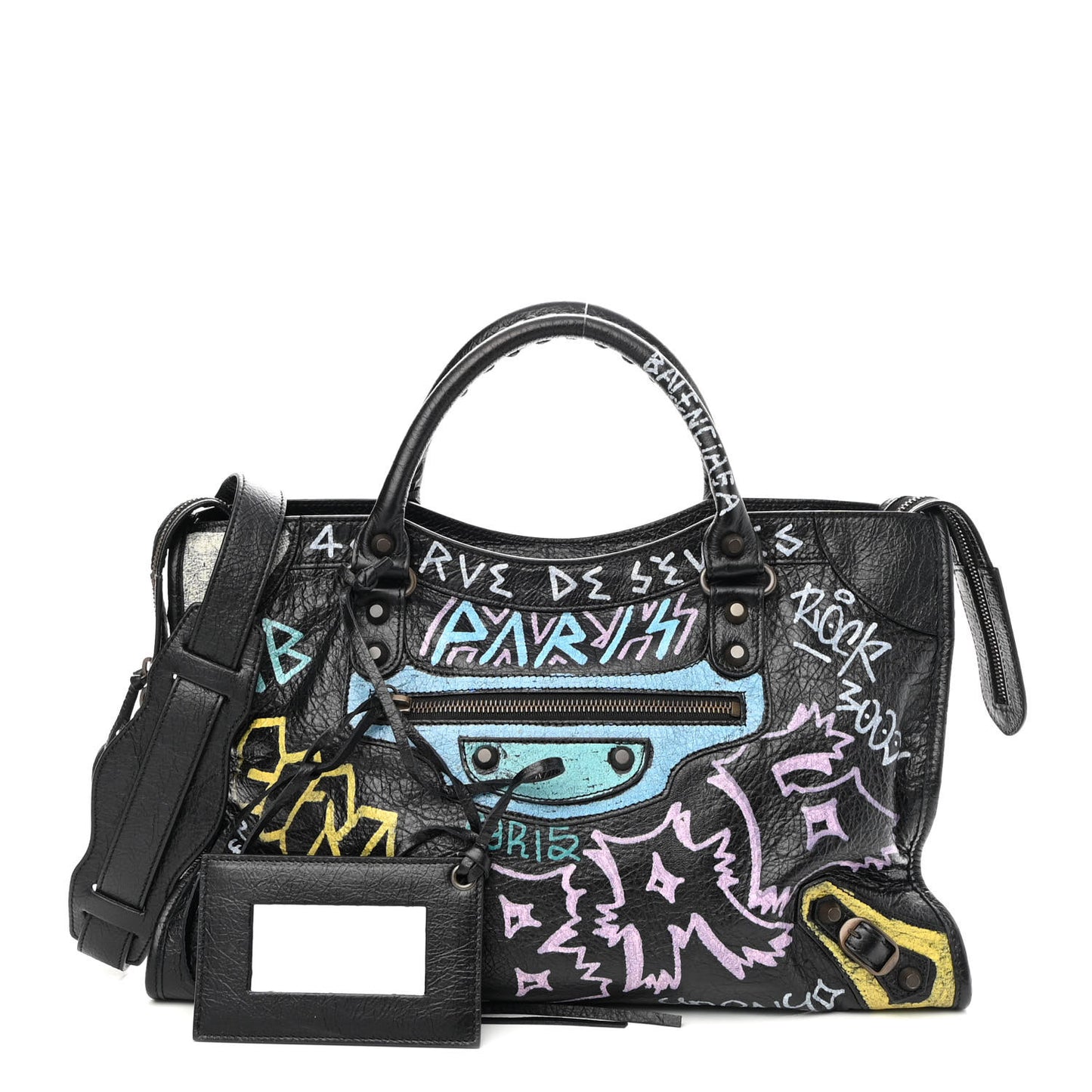 Agneau Graffiti All Over Classic Hardware City Black Multicolor