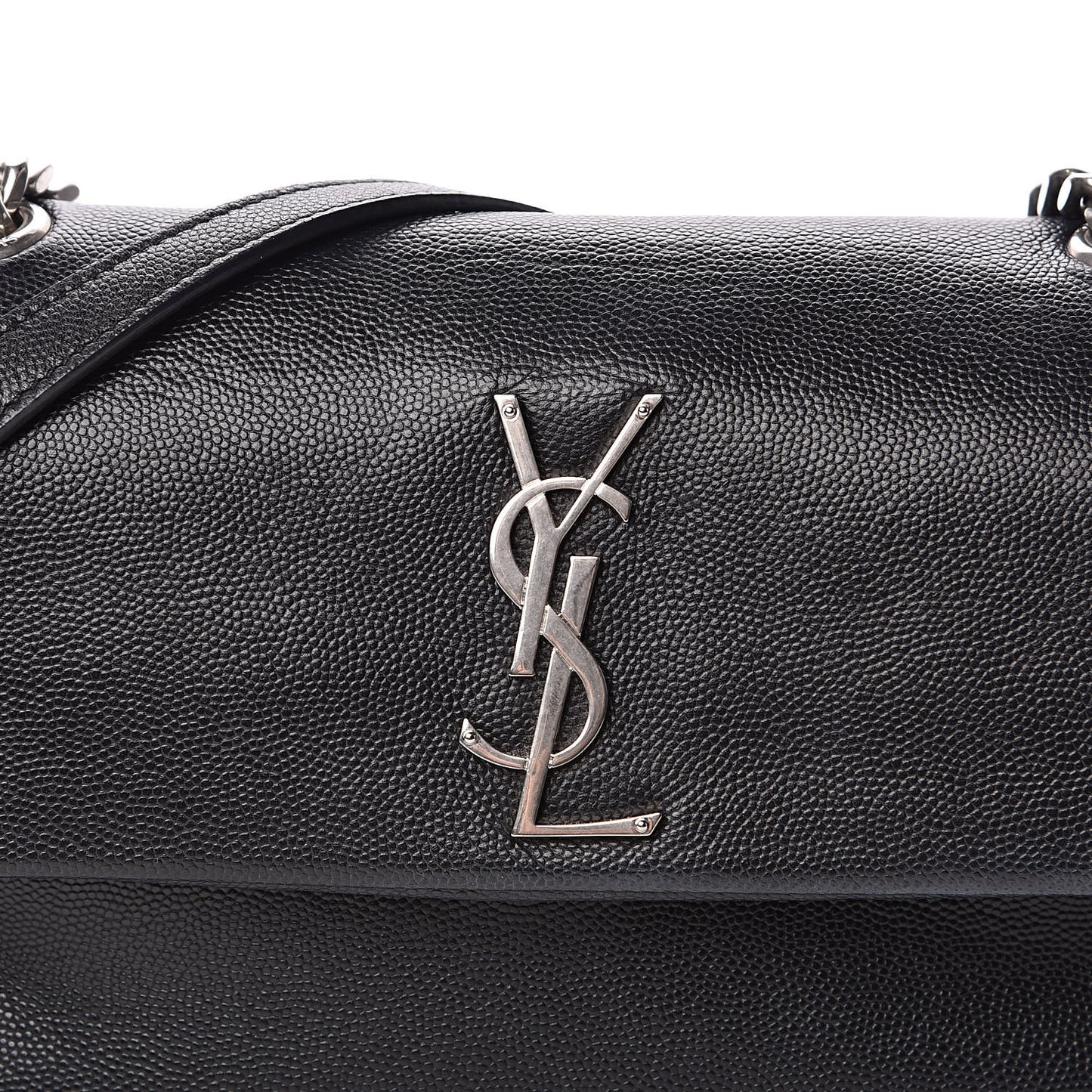 Grain De Poudre Small West Hollywood Monogram Fold-Over Bag Black