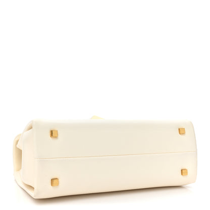 Valentino Garavani Nappa Small One Stud Top Handle Bag Ivory 4 of 9