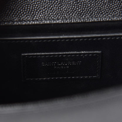 Saint Laurent Grain De Poudre Small Monogram Kate Satchel Black 6 of 8