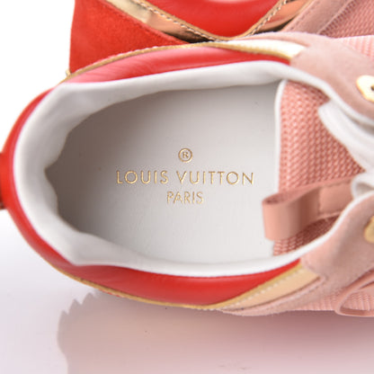 Louis Vuitton Suede Calfskin Run Away Sneakers 36 Rouge Pink 6 of 8