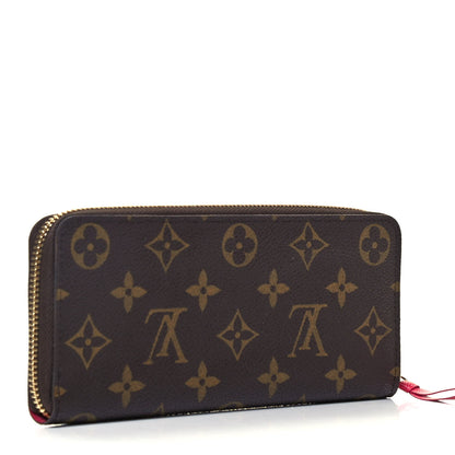 Louis Vuitton Monogram Clemence Wallet Fuchsia 3 of 7