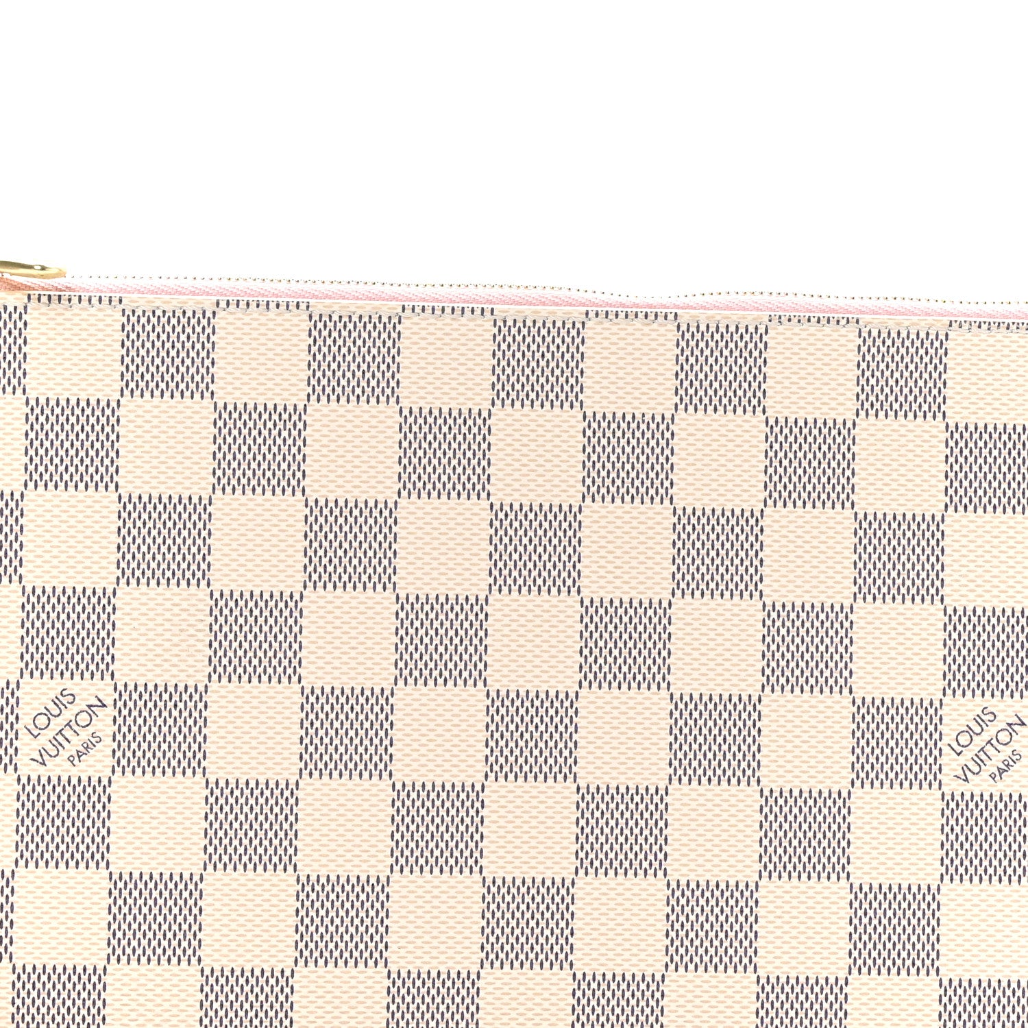 Louis Vuitton Damier Azur Neverfull MM GM Pochette Rose Ballerine 7 of 7