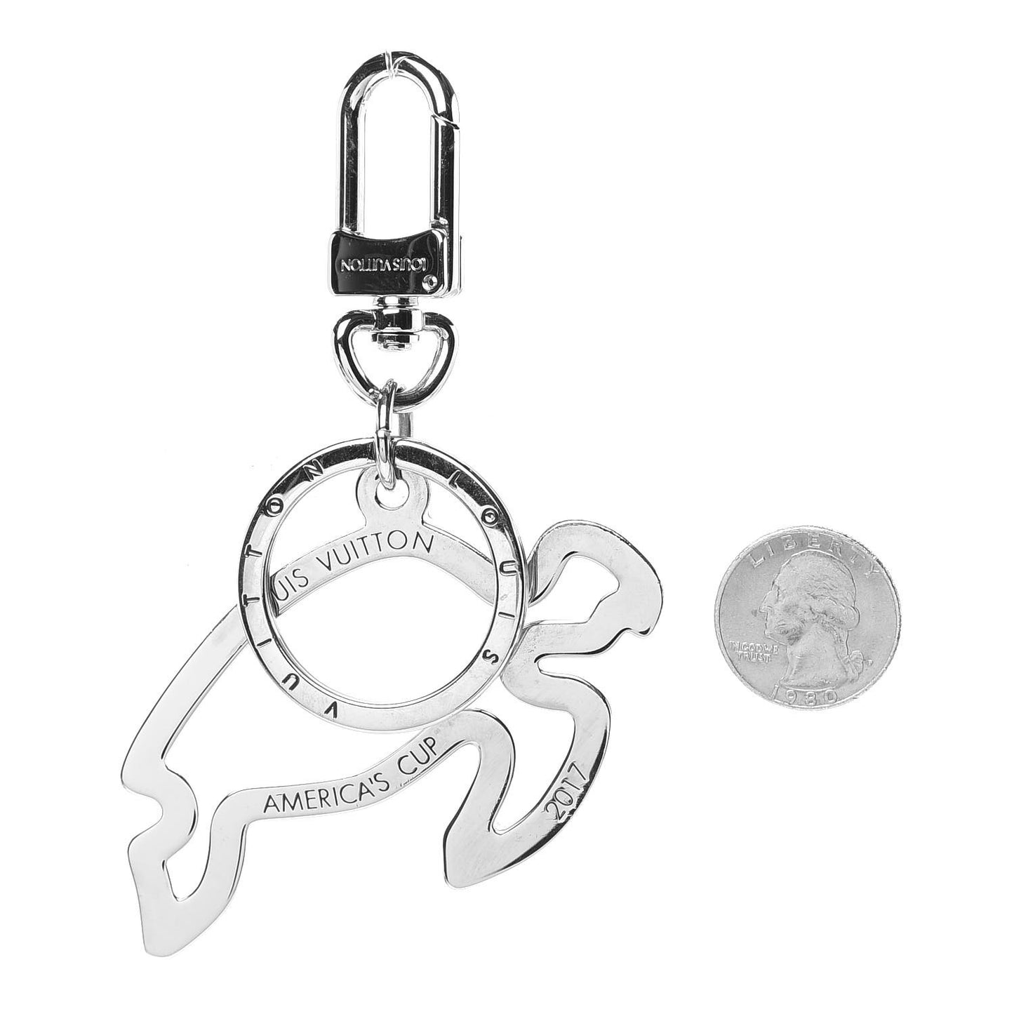 America's Cup Tropicoral Turtle Bag Charm Key Holder
