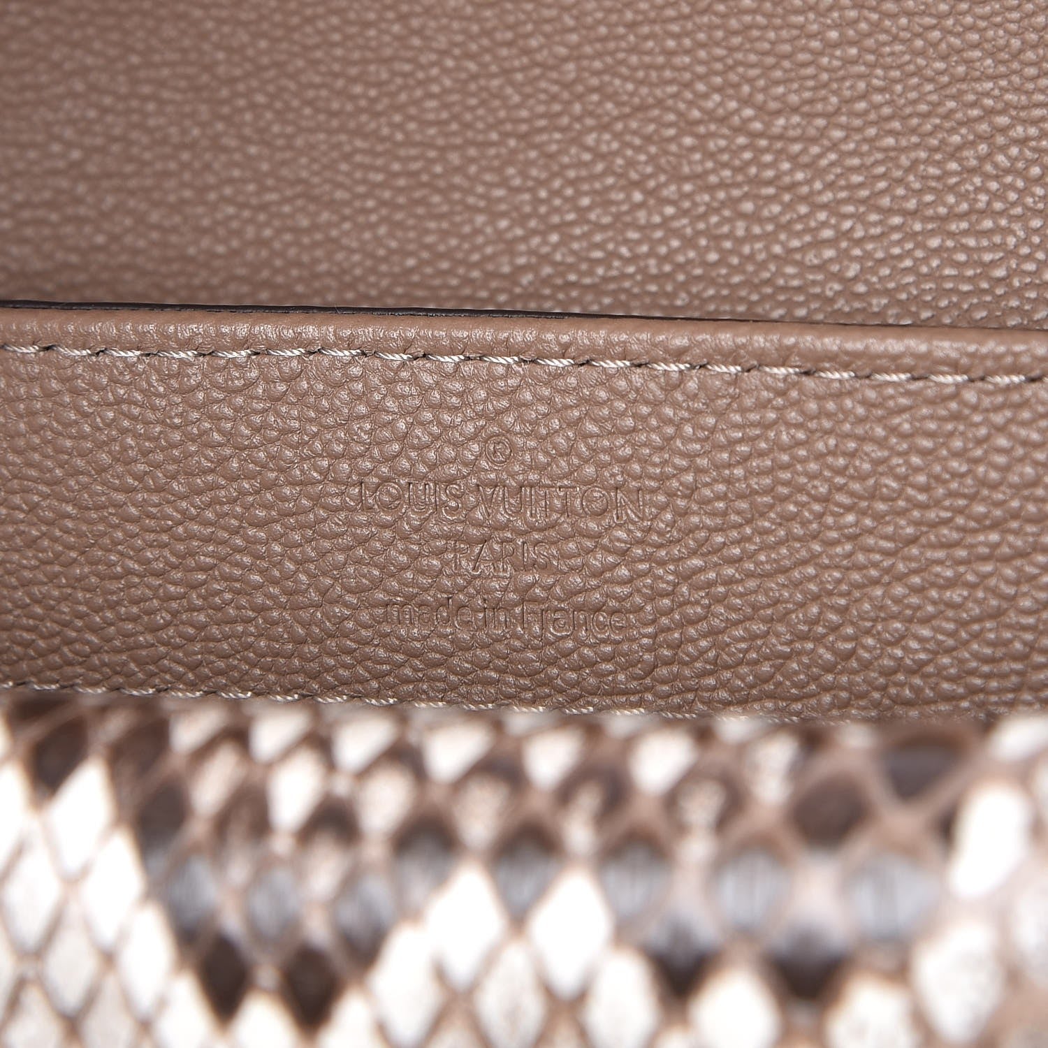 Louis Vuitton Cuir Ecume Python Very Chain Bag Taupe 7 of 8