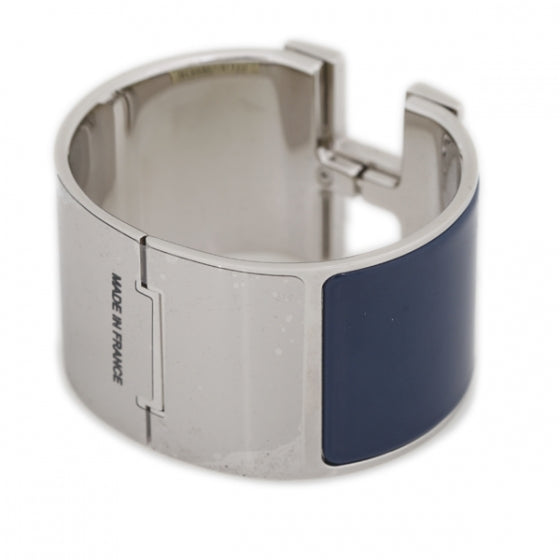 Enamel Clic Clac H Extra Large Bracelet Bleu Biarritz