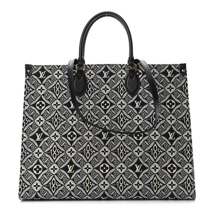 Louis Vuitton Jacquard Since 1854 Onthego GM Grey 1 of 9