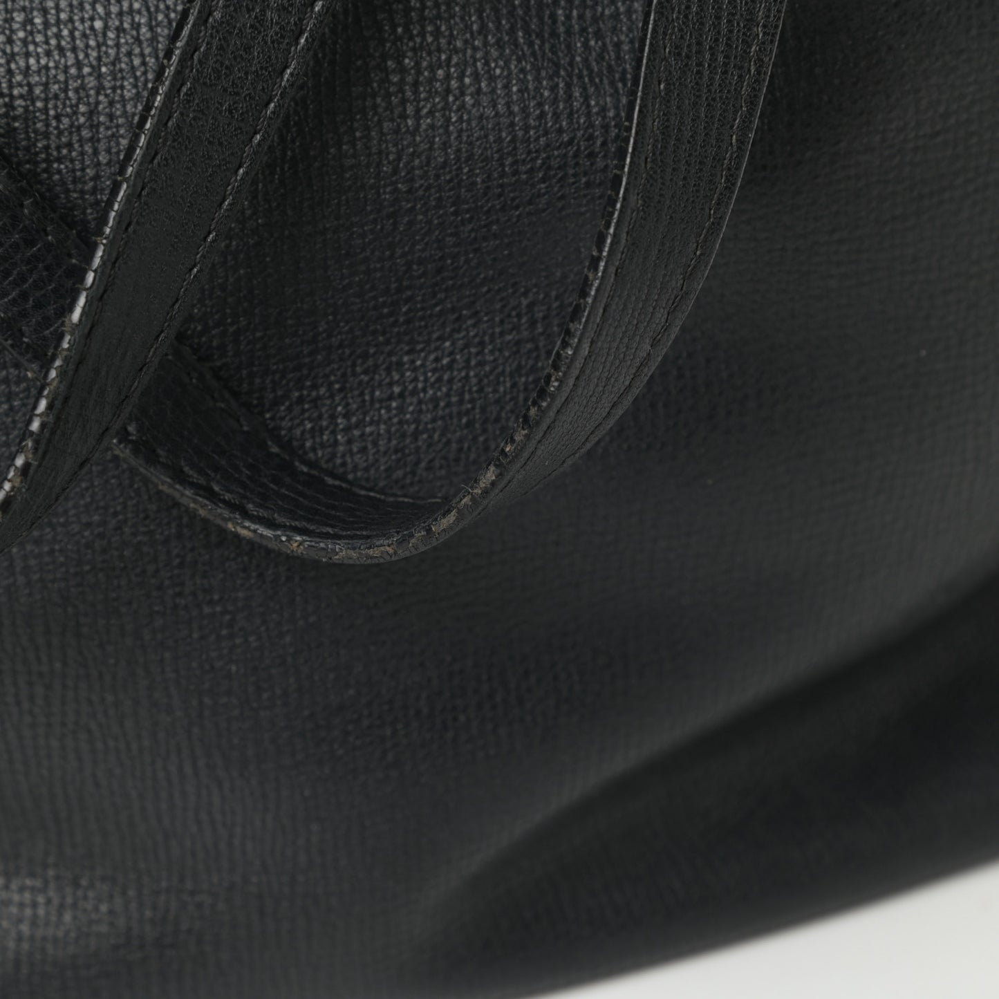 Grainy Calfskin House Check Small Canterbury Black