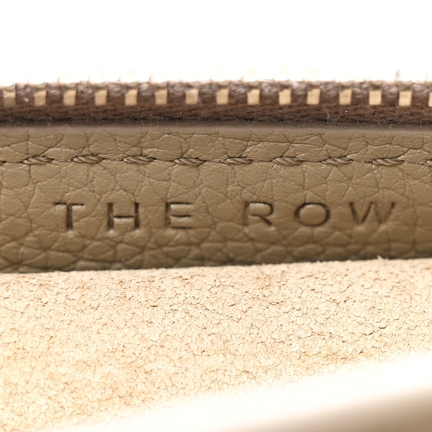 The Row Grained Calfskin Large Slouchy Banana Bag Elephant 6 of 10