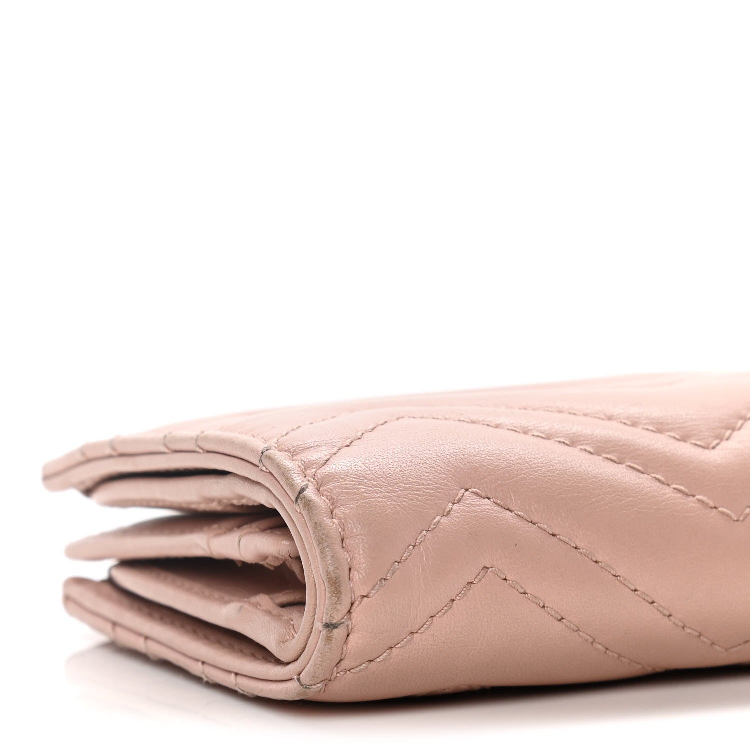Gucci Calfskin Matelasse GG Marmont Card Case Wallet Perfect Pink 12 of 16