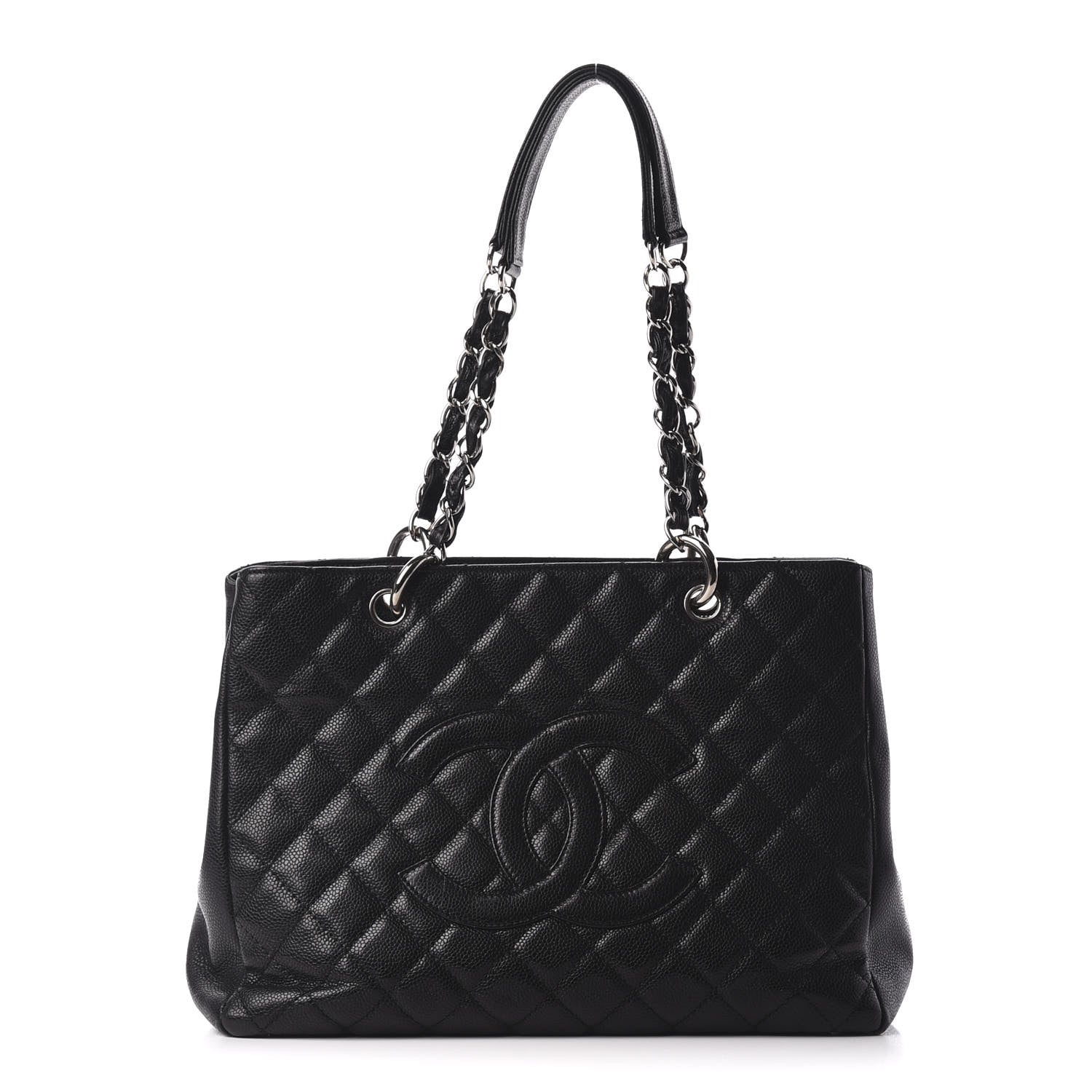 Chanel Caviar Quilted Grand Shopping Tote GST Black 1 of 9