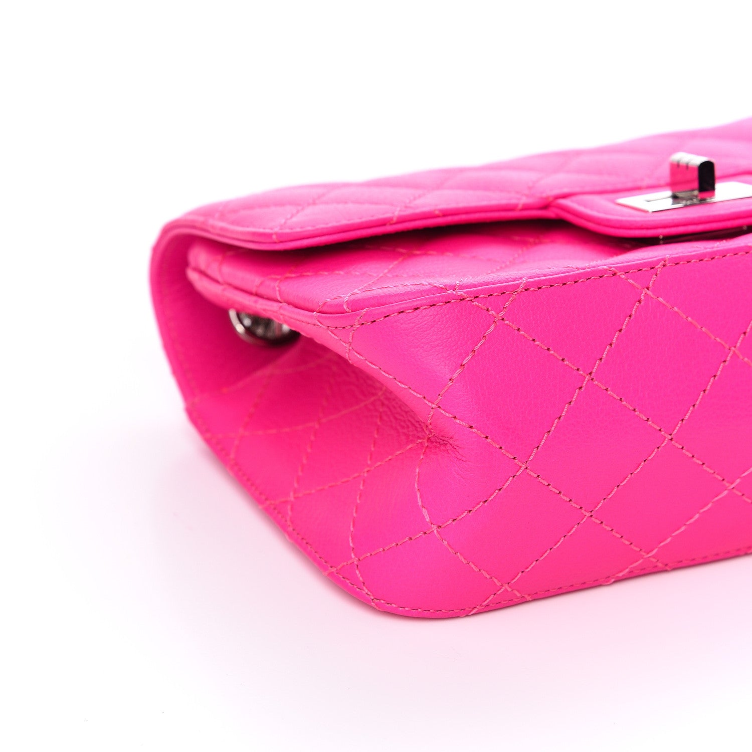 Chanel Goatskin Quilted 2.55 Reissue Mini Flap Fluorescent Pink 8 of 11
