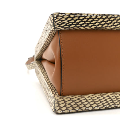 Loewe Snakeskin Postal Bag Beige Multicolor 8 of 9