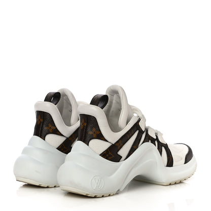 Louis Vuitton Patent Monogram LV Archlight Sneakers 37 White 4 of 19