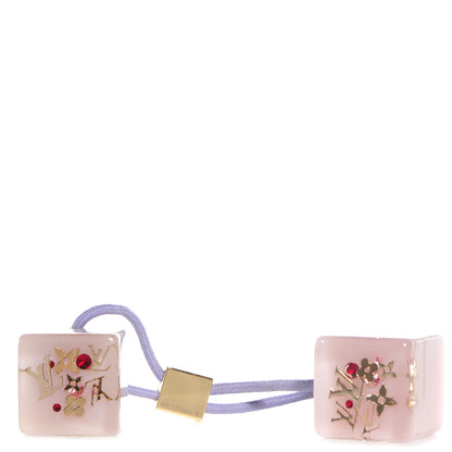 Louis Vuitton Swarovski Crystal Resin Inclusion Hair Cubes Parme 1 of 6