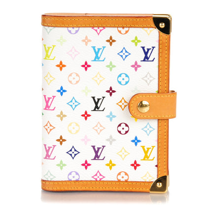 Louis Vuitton Monogram Multicolor Small Ring Agenda Cover White 1 of 7