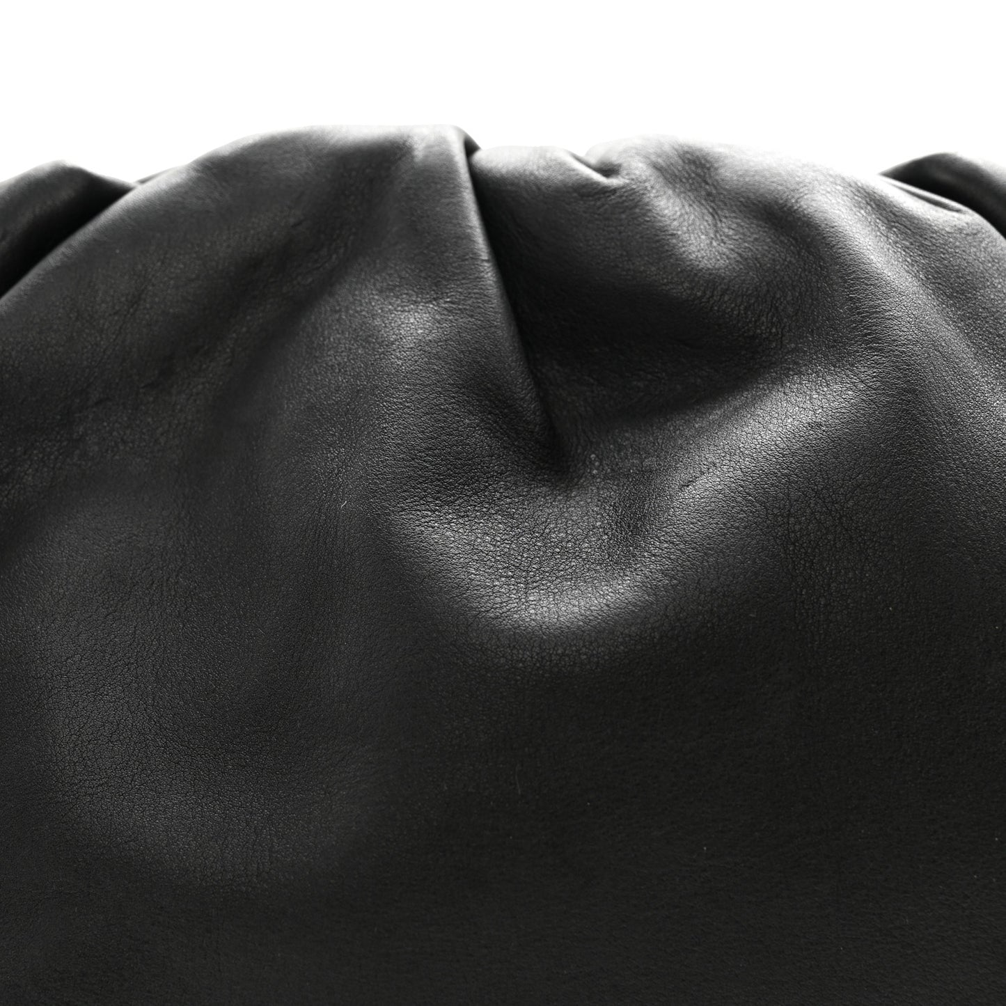 Smooth Butter Calf The Pouch Oversized Clutch Black
