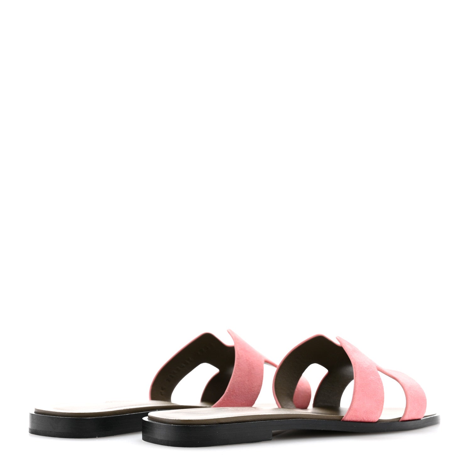 Hermes Suede Goatskin Oran Sandals 37 Rose Du Desert 5 of 9
