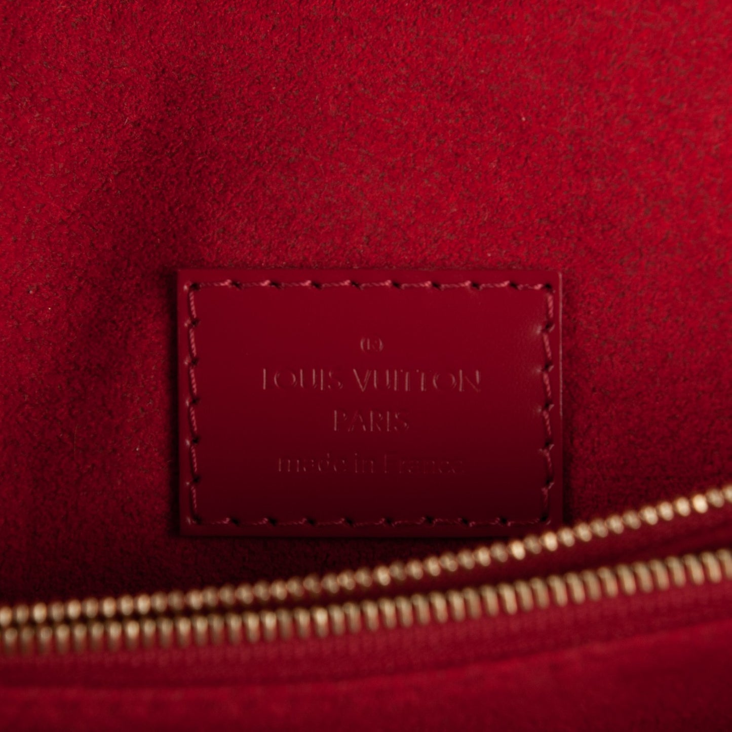 Damier Ebene Caissa Clutch Cherry