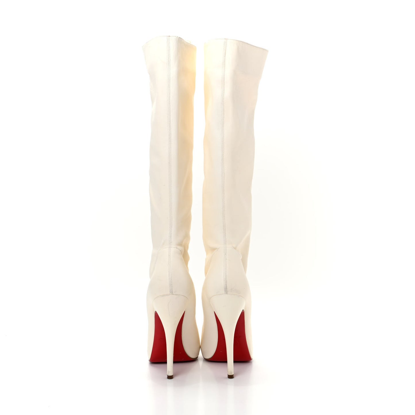 Calfskin Alta Fifre 120 Tall Boots 37 White