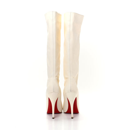 Christian Louboutin Calfskin Alta Fifre 120 Tall Boots 37 White 7 of 8