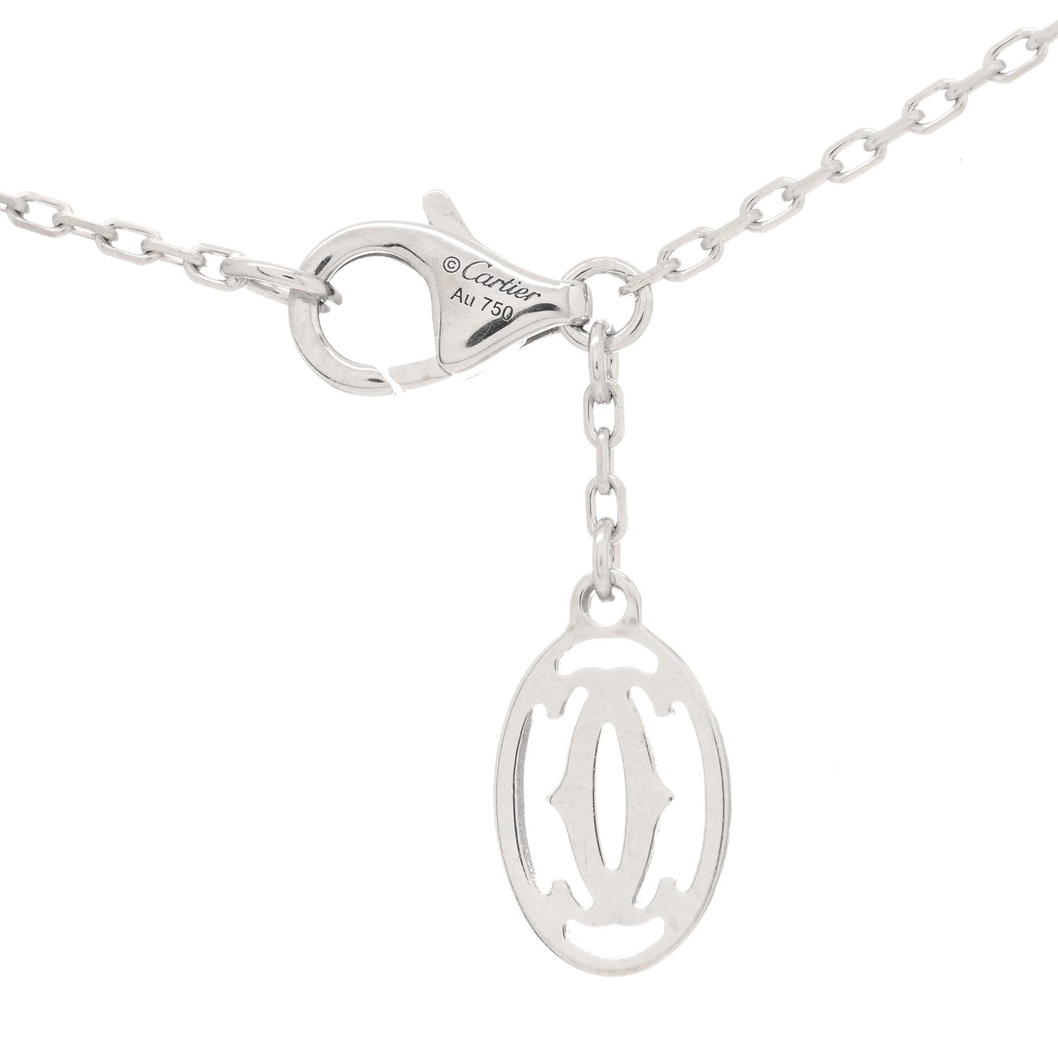 Cartier 18K White Gold Chain Necklace 3 of 4