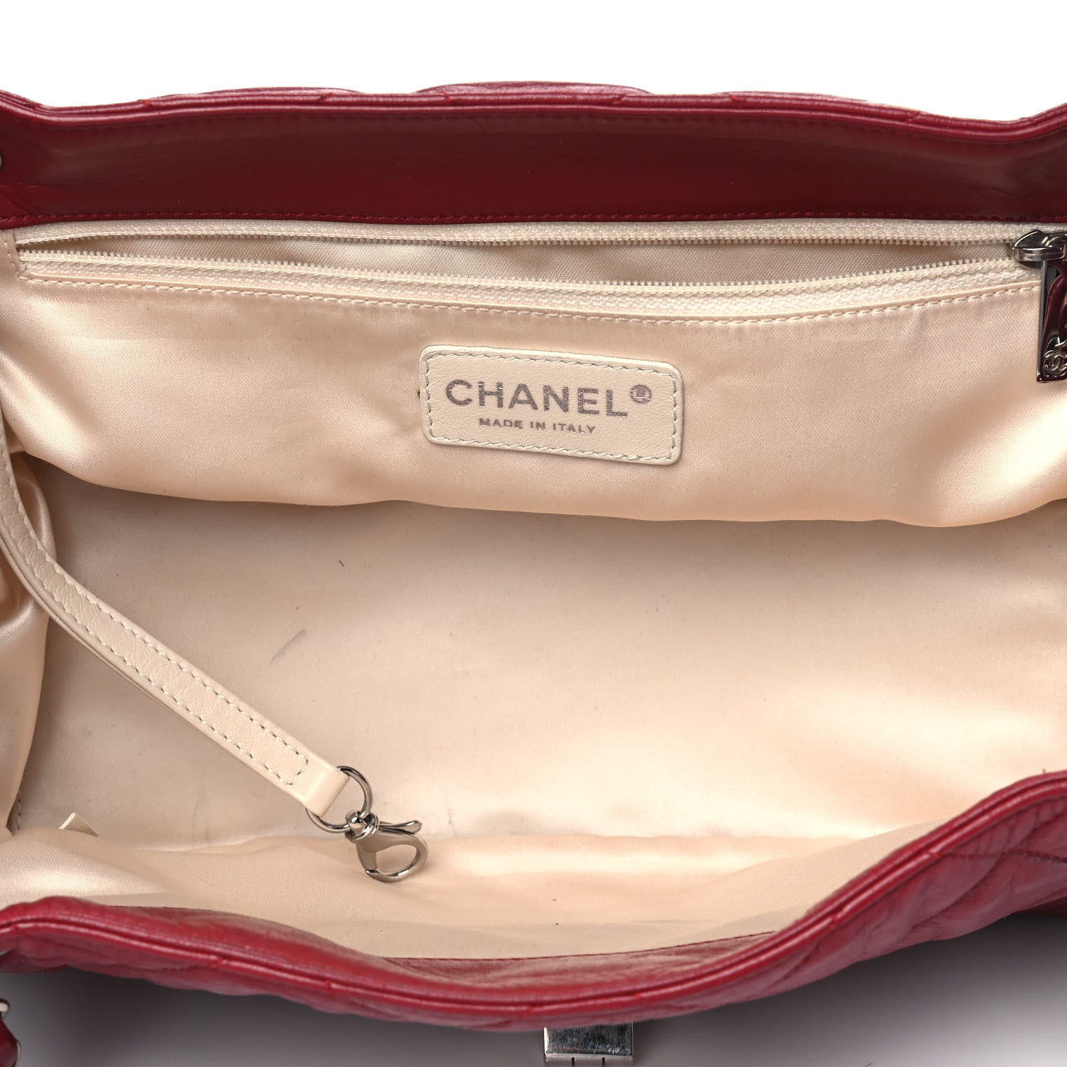 Chanel Lambskin Quilted East West Accordion Flap Light Bordeaux 4 of 16